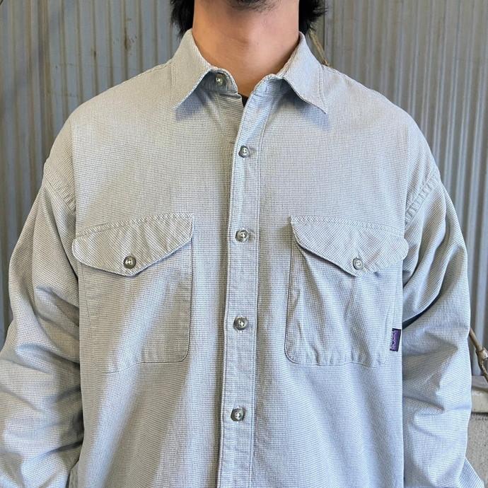 00年代 patagonia パタゴニア オーガニックコットン チェックシャツ 