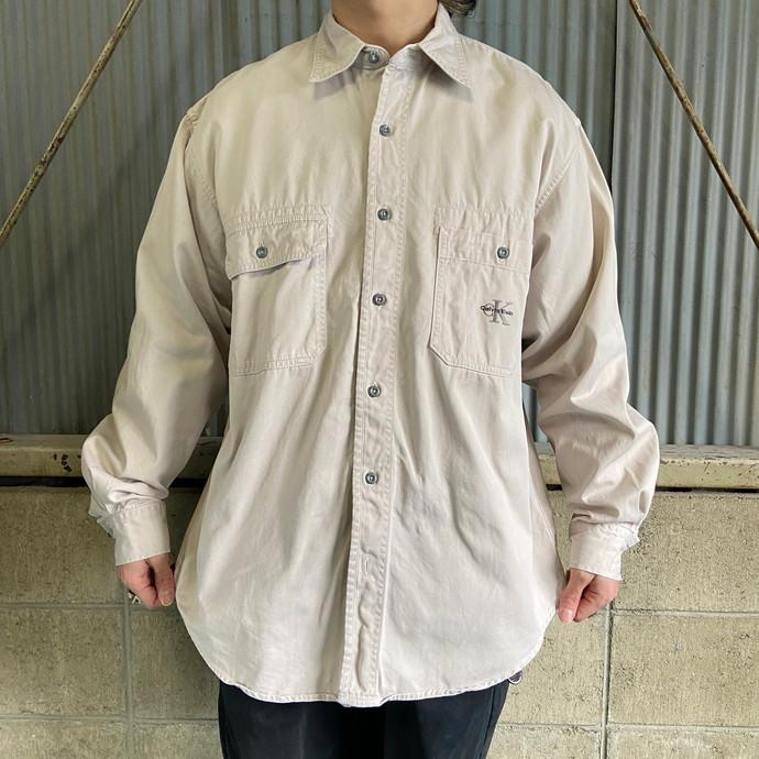 90年代 Calvin Klein Jeans カルバンクライン ワンポイントロゴ刺繍