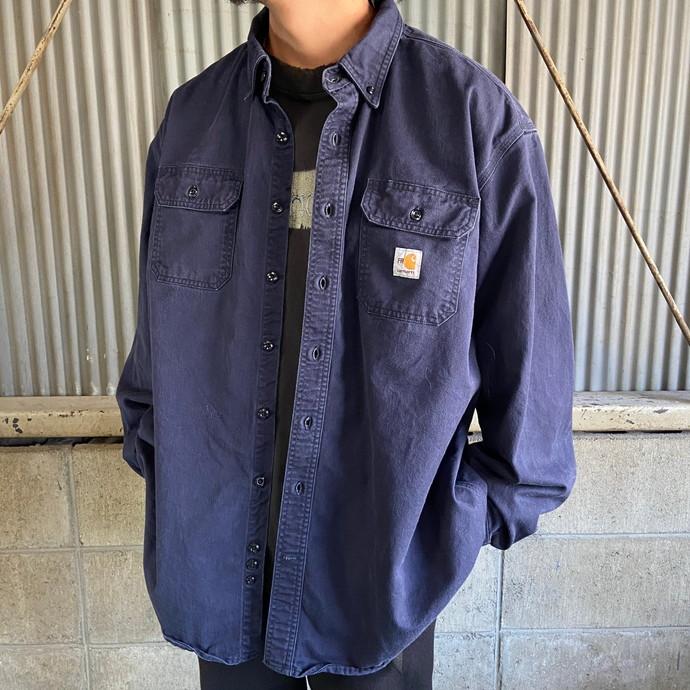 ビッグサイズ Carhartt カーハート FR 長袖 ワークシャツ メンズ2XL 
