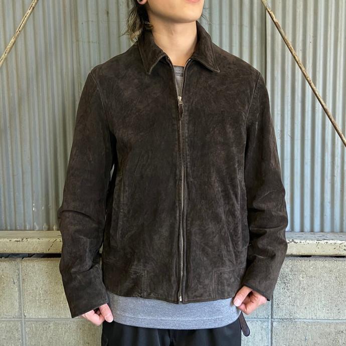 00年代 BANANA REPUBLIC バナナリパブリック スエード シングルレザー 