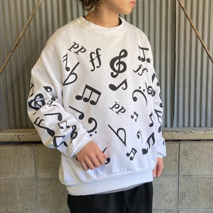ビッグサイズ 90年代 USA製 MICHIGAN RAG CO. 音符柄 総柄プリント スウェットシャツ メンズ2XL :c230315101:cave 古着屋 - 通販 - Yahoo!ショッピング ビッグサイズ 90年代 USA製 MICHIGAN RAG CO. 音符柄 総柄プリント スウェットシャツ メンズ2XL :c230315101:cave 古着屋 - 通販 - Yahoo!ショッピング