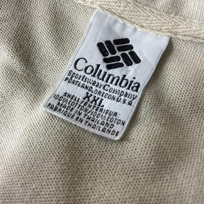 ビッグサイズ 00年代 Columbia コロンビア 無地 鹿の子 ポロシャツ メンズ2XL｜caveused｜07