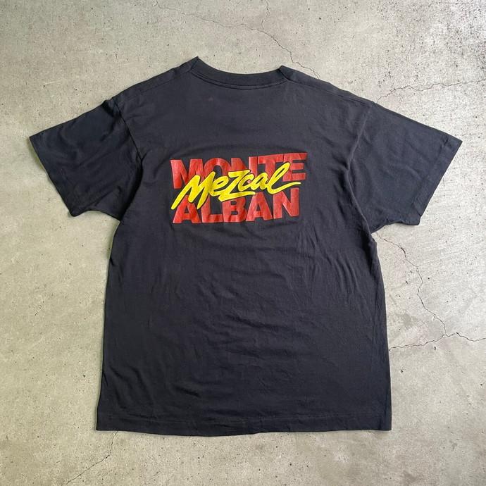 80年代 USA製 MEZCAL MONTE ALBAN イモムシ 企業ロゴ アドバタイジングTシャツ メンズM-L相当｜caveused｜06