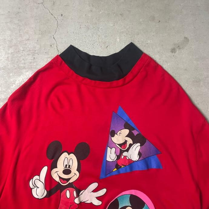 90年代 DISNEY スウェットワンピース MICKEY MOUSE ミッキーマウス キャラクタープリント  レディース2XL相当｜caveused｜02