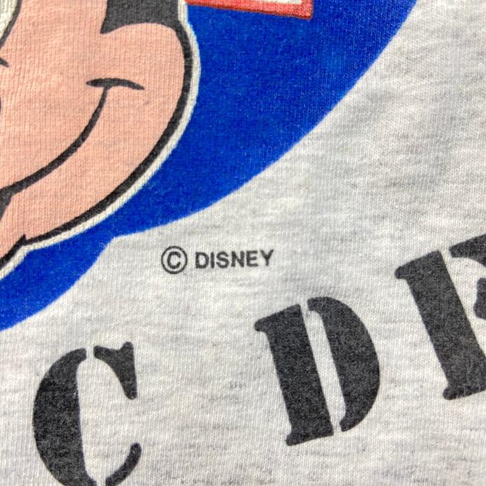 90年代 USA製 DISNEY MICKEY MOUSE ミッキーマウス キャラクターTシャツ ワンポイント刺繍 メンズXL｜caveused｜08