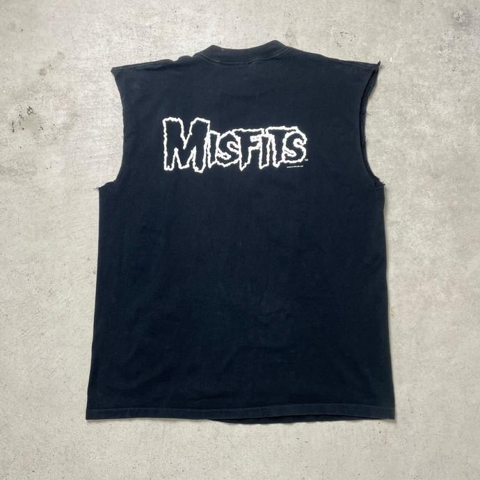 90年代 USA製 MISFITS ミスフィッツ バンドTシャツ バンT ノースリーブ タンクトップ メンズXL｜caveused｜06