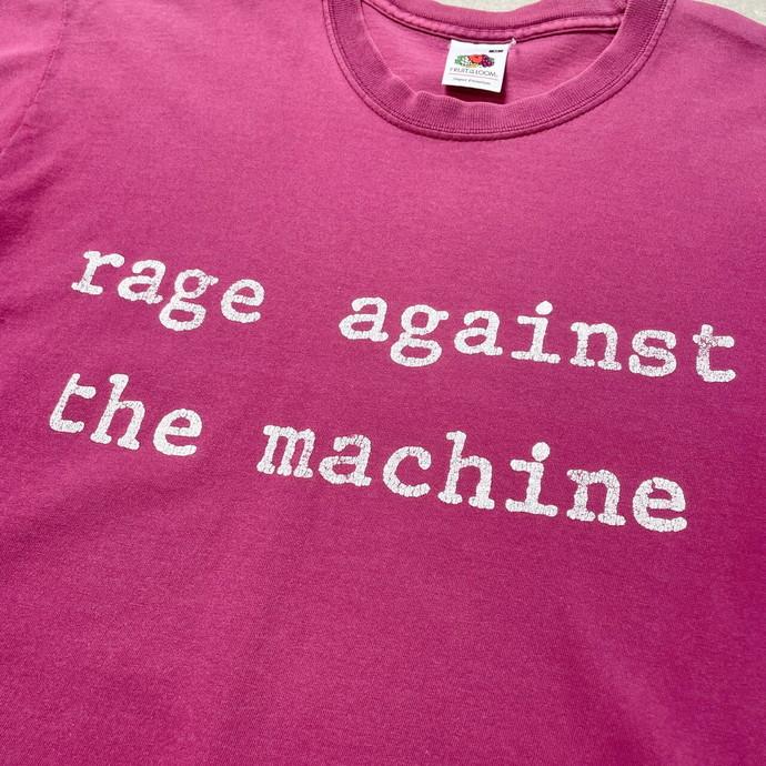 00年代 RAGE AGAINST THE MACHINE レイジ・アゲインスト・ザ・マシン バンドTシャツ バンT メンズM-L相当｜caveused｜03