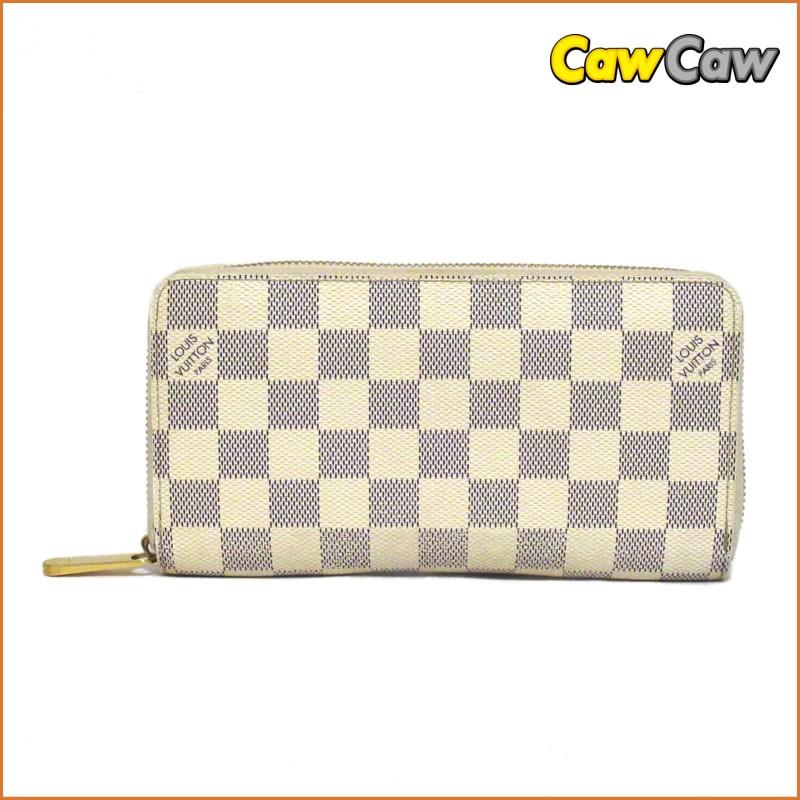 ルイヴィトン 長財布 ラウンドファスナー N60019 ジッピーウォレット ダミエアズール LOUIS VUITTON