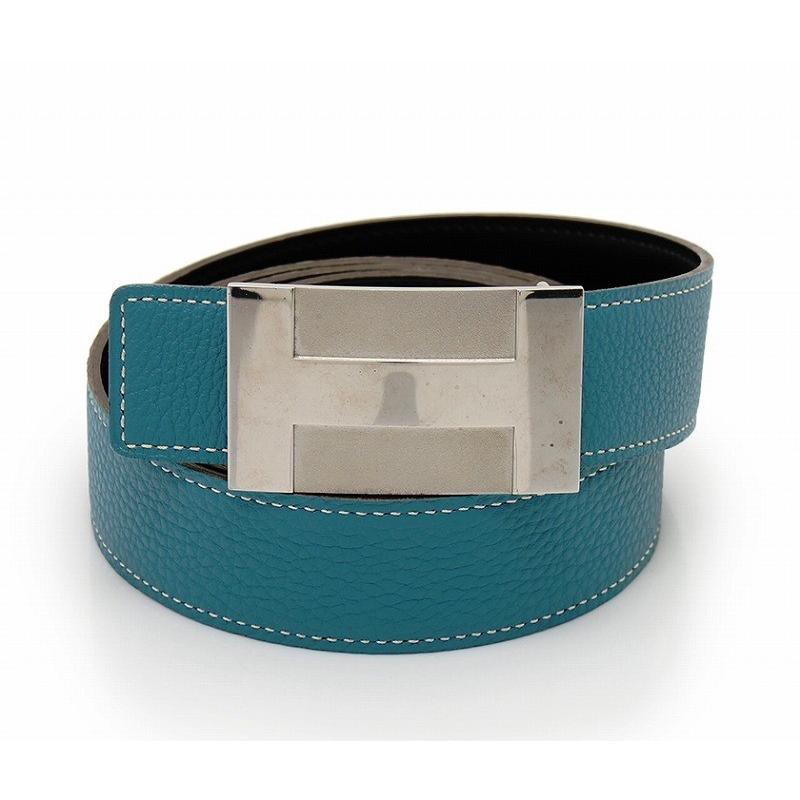 Hermes エルメス ｈベルト リバーシブル レザー トリヨンクレマンス ブルージーン ｋ刻印 110 200312 Cawcaw カウカウ 通販 Yahoo ショッピング