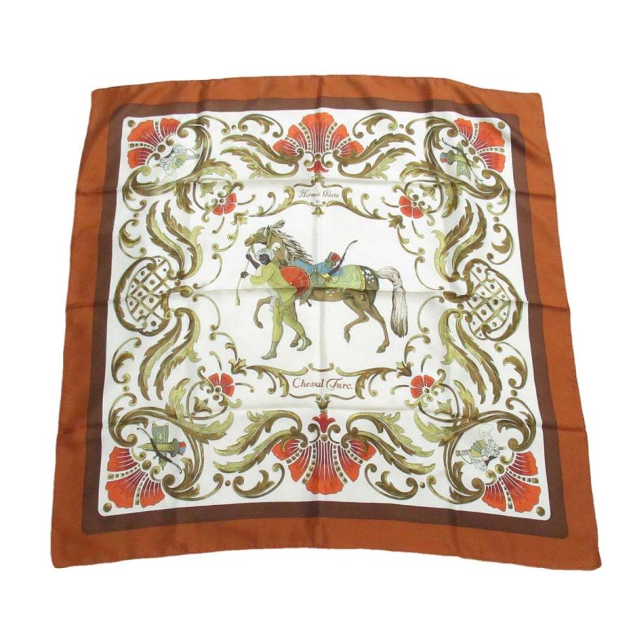 Hermes エルメス カレ90 大判スカーフ Cheval Jurc トルコの馬 ブラウン 2211 2211 Cawcaw カウカウ 通販 Yahoo ショッピング