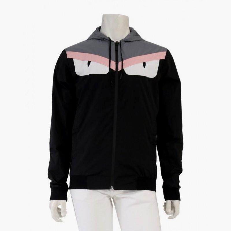 FENDI フェンディ モンスター ブルゾン ナイロン 黒 マルチカラー