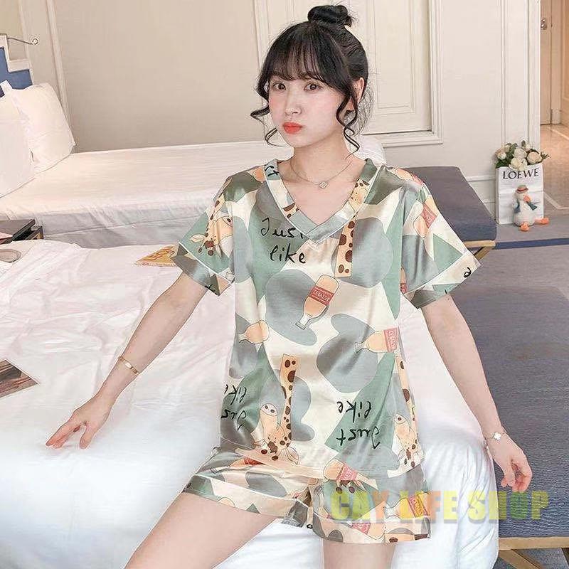 一部予約販売 寝巻き 部屋着ゆったり 夏 半袖 ルームウェア おしゃれ セットアップ パジャマ 限定セール レディース 女性用 韓国風 可愛い おしゃれ 寝間着 コットン パジャマ カラー No 1 Serfer Com Br