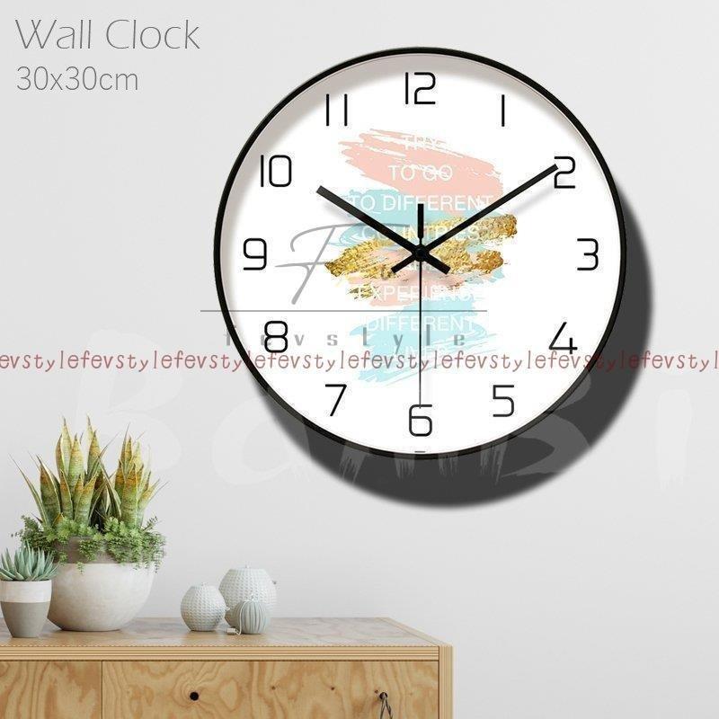 時計 壁掛け 掛け時計 オシャレ 壁掛け 北欧 オシャレ 掛け時計 おしゃれ シンプル 静音 Yebef Cay フック付き Life