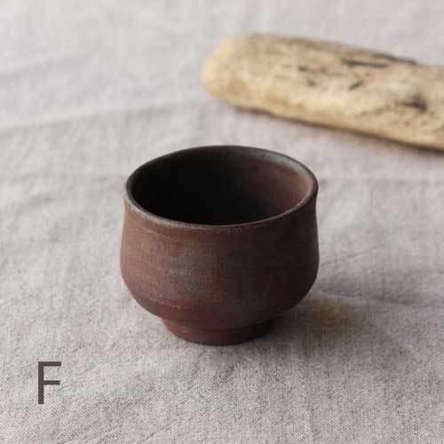 焼締 ぐい呑み お猪口 丹波焼 丹久窯 かっこいい 酒器 陶器 : さいえ