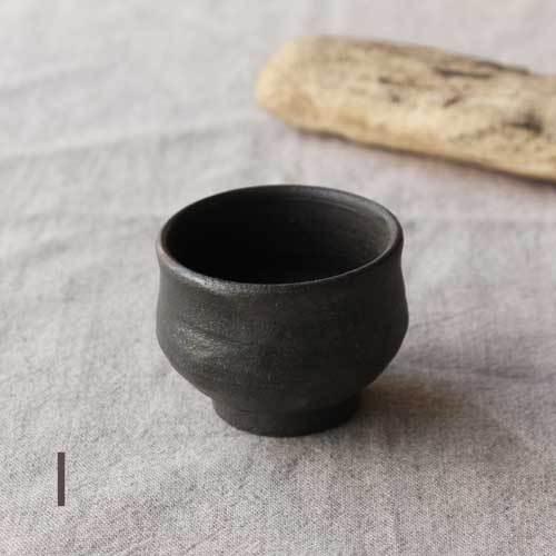 焼締 ぐい呑み お猪口 丹波焼 丹久窯 かっこいい 酒器 陶器 : さいえ