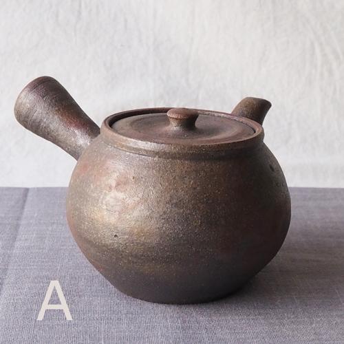 焼締 急須 丹波焼 横手 右手用 和風 かっこいい 渋め 日本製 |  | 03