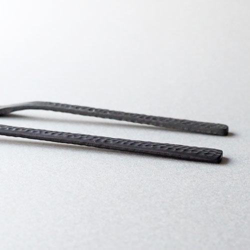 槌目 黒 ティースプーン 二股フォーク ステンレス カトラリー 日本製 おしゃれ |  | 07