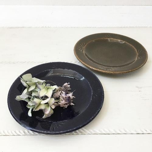 花紋丸皿 14cm 小皿 取り皿 銘々皿 河原崎優子 信楽焼 食器 和食器 おしゃれ |  | 05