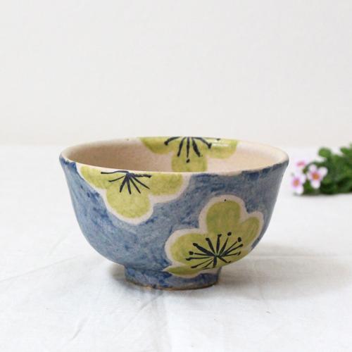 大梅 めし碗 お茶碗 12cm 廣川みのり 和食器 カラフル かわいい