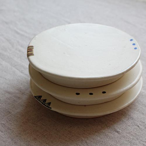 ケーキ皿 小皿 丸皿 銘々皿 フラットプレート 13cm 廣川みのり 絵付け |  | 07