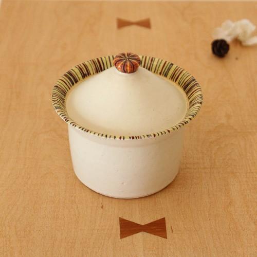 シュガーポット（備前焼）砂糖壺