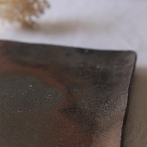 焼締 角皿 銘々皿 正方形 12cm 丹波焼 取り皿 シンプル 渋め 和食器 |  | 05