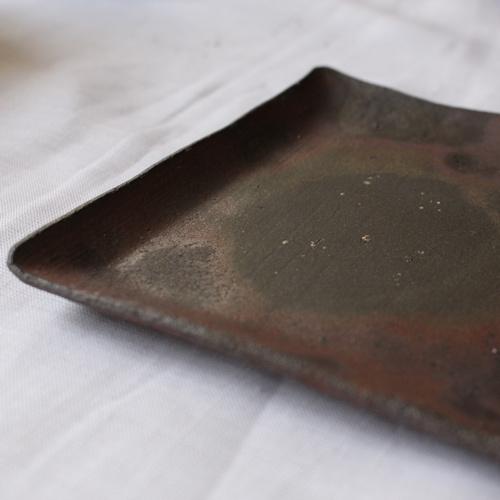 焼締 角皿 銘々皿 正方形 12cm 丹波焼 取り皿 シンプル 渋め 和食器 |  | 06