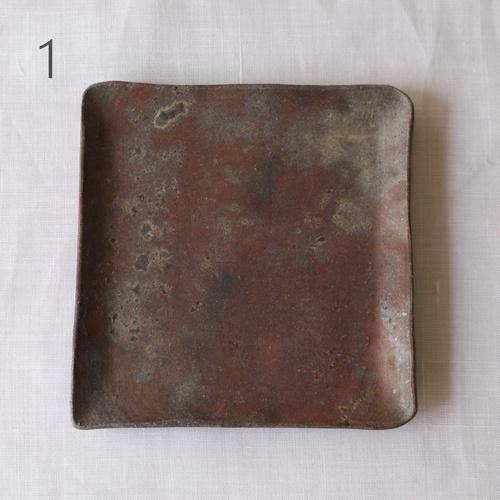 焼締 角皿 銘々皿 正方形 12cm 丹波焼 取り皿 シンプル 渋め 和食器 |  | 07