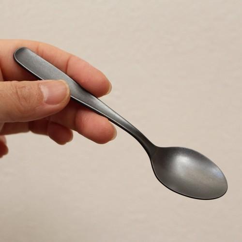 黒マット ティースプーン11.6cm ヒメフォーク12.5cm 日本製 ステンレス おしゃれ |  | 05