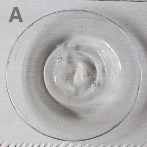 ガラス小皿 丸皿12cm 青フチ tonari シンプル 銘々皿 吹きガラス 手作り ガラス食器 |  | 05