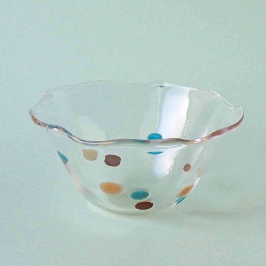 カラフルかき氷鉢 小鉢 12cm ガラスボウル tonari 吹きガラス 手作り kakigoori bowl | 