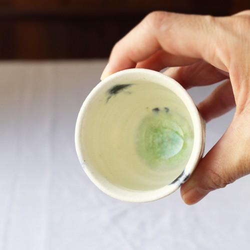 墨流し ぐい呑 お猪口 丸み 廣川みのり 酒器 陶器 かっこいい 涼やか アート |  | 05