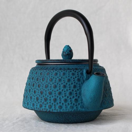 南部鉄器 急須 九重 0.3L 緑 小さめ かわいい おしゃれ 内側ホーロー加工 日本製 |  | 05