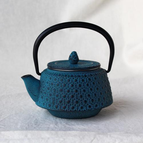 南部鉄器 急須 九重 0.3L 緑 小さめ かわいい おしゃれ 内側ホーロー加工 日本製 |  | 08