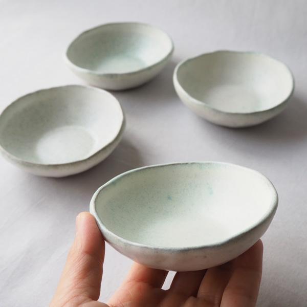 焼締 小皿 丸小鉢 釉薬 薄水色 塗り分け 丹波焼 醤油皿 豆皿 ほっこり 素朴 かわいい 和食器 |  | 05