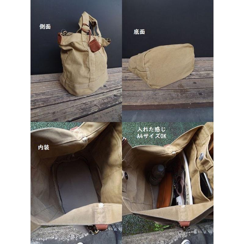 toleur・トーラ・洗いキャンバス/カウレザー2WAYトート11597 #バッグ