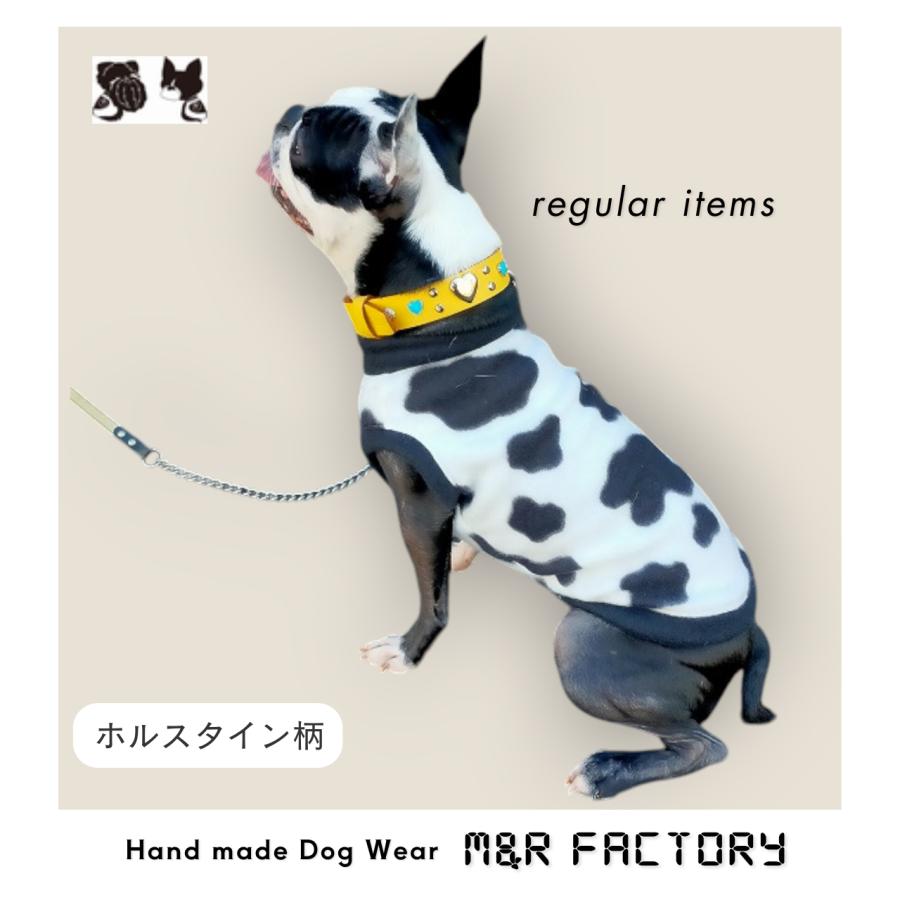 定番・犬服オリジナル　暖かフリース・牛柄（ホルスタイン）柄犬服2404　#ボストンテリア #フレンチブルドッグ　#パグ　#トイプードル　#チワワ　#ヨーキー | 
