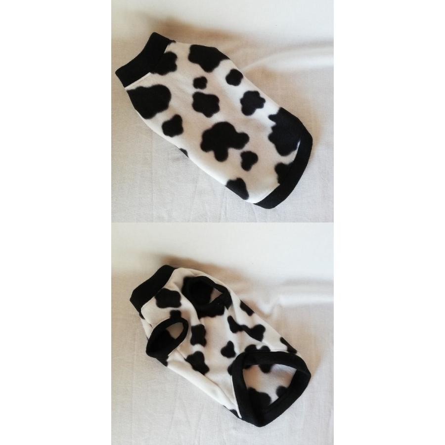 定番・犬服オリジナル　暖かフリース・牛柄（ホルスタイン）柄犬服2404　#ボストンテリア #フレンチブルドッグ　#パグ　#トイプードル　#チワワ　#ヨーキー |  | 02