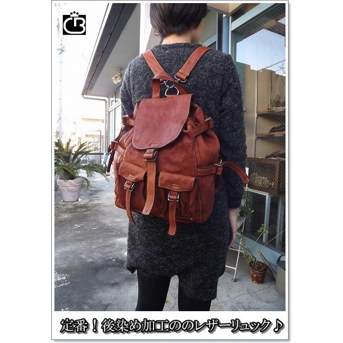 REAL MINDフォロ 後染め加工馬革リュックAF0035 #バッグ通販 #革バッグ 