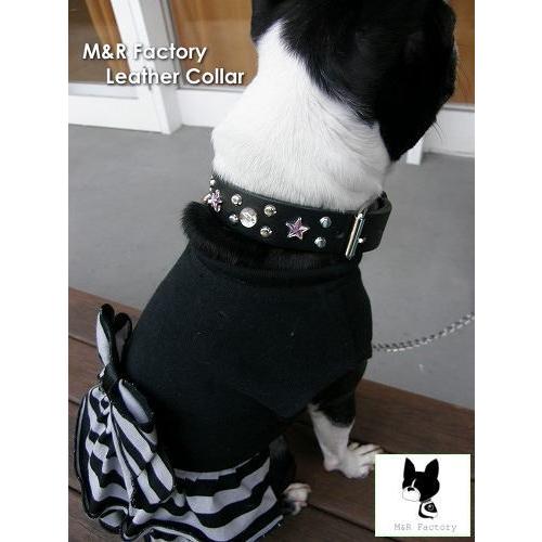 ブヒ系首輪 キラキラスタッズ M R Factory オリジナルヌメ革製首輪 Mr0056 ボストンテリア フレンチブルドッグ パグ Mr0056 Cielo Blu Online Store 通販 Yahoo ショッピング