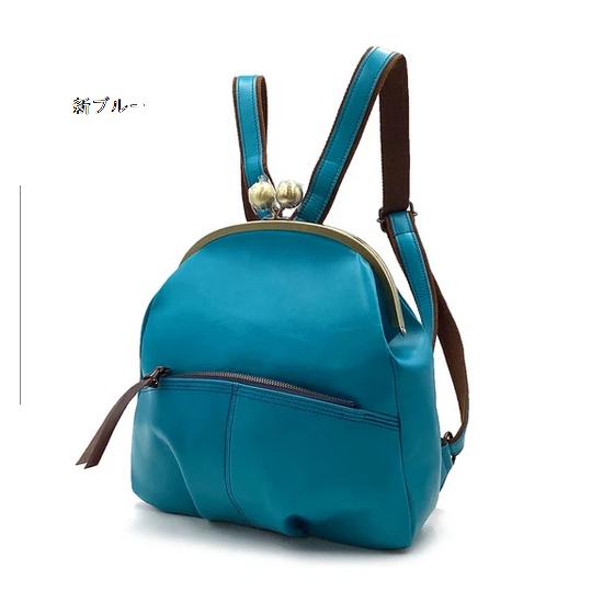 新色追加・お出掛けしよ！！☆牛革がま口リュック510064 Laisser Faire