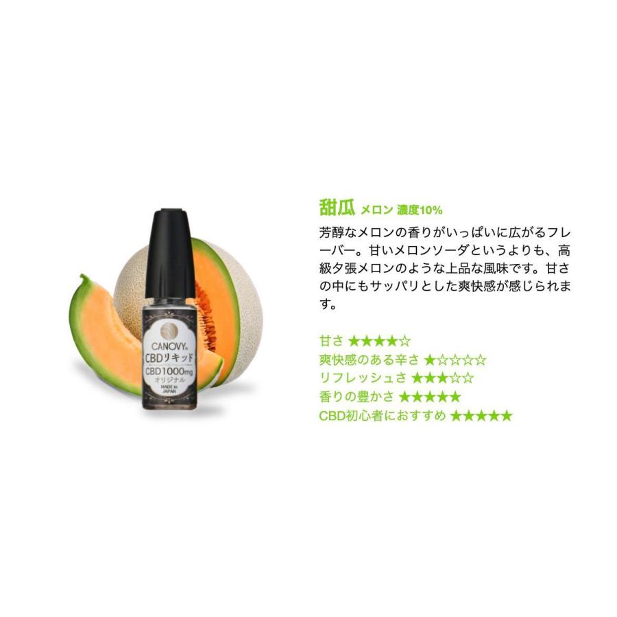 禁煙者 初心者 7種類 CANOVY CBDリキッド オリジナル【CBD 1000mg】国産 日本製 CBD VAPE 高濃度 高純度 CBDオイル 効果 ストレス リラックス 花粉症｜cbd-direct｜05