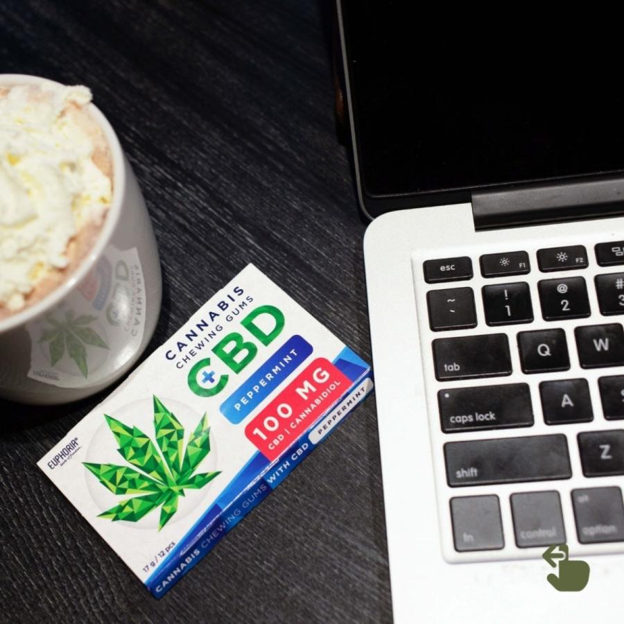 CBDガム100mg/12個：ペパーミント - EUPHORIA（ユーフォリア） 食べる（エディブル） シュガーレス ヴィーガン マウスケア リラックス リフレッシュ |  | 08