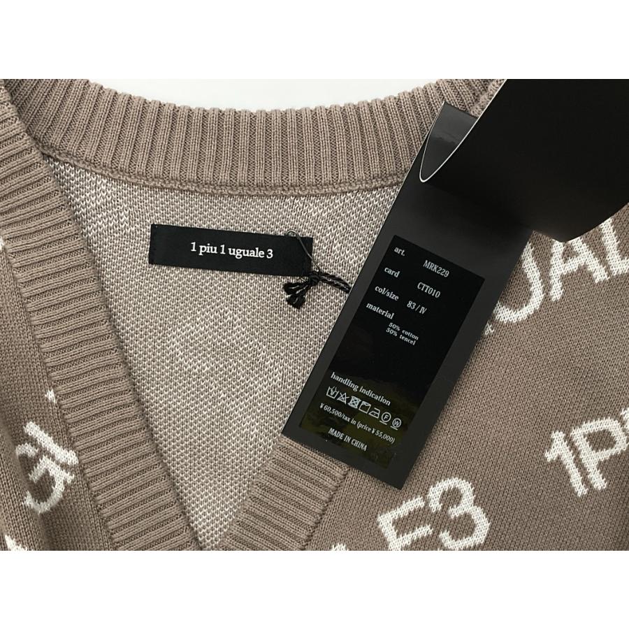 1piu1uguale3 ウノピゥウノウグァーレトレ BUTTONLESS CARDIGAN