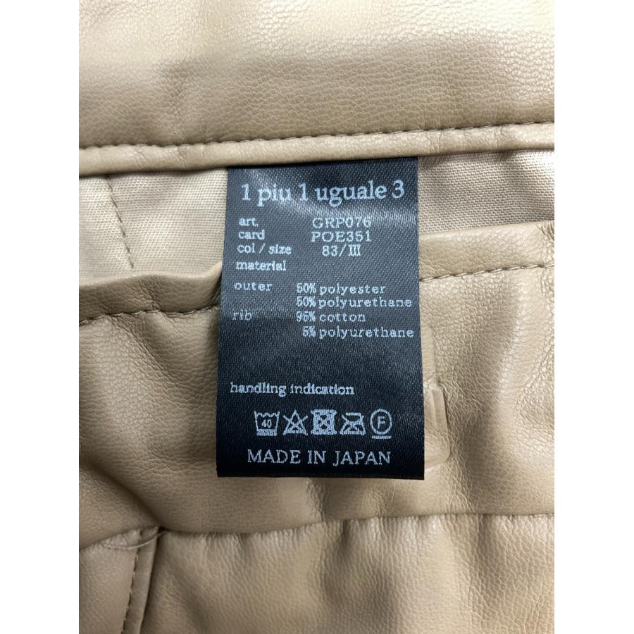 1PIU1UGUALE3 GOLF RIB PANTS リブパンツ 未使用 3 ベージュ