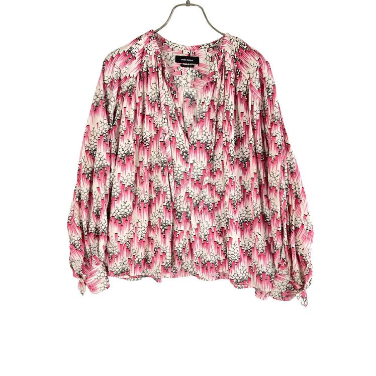 ISABEL MARANT イザベルマラン シルク混プルオーバー総柄プル