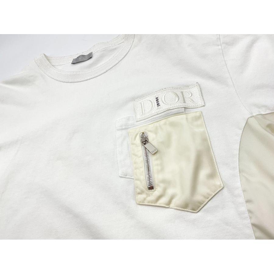 Dior × Sacai コラボロゴワッペン 再構築 レイヤード Tシャツ XL