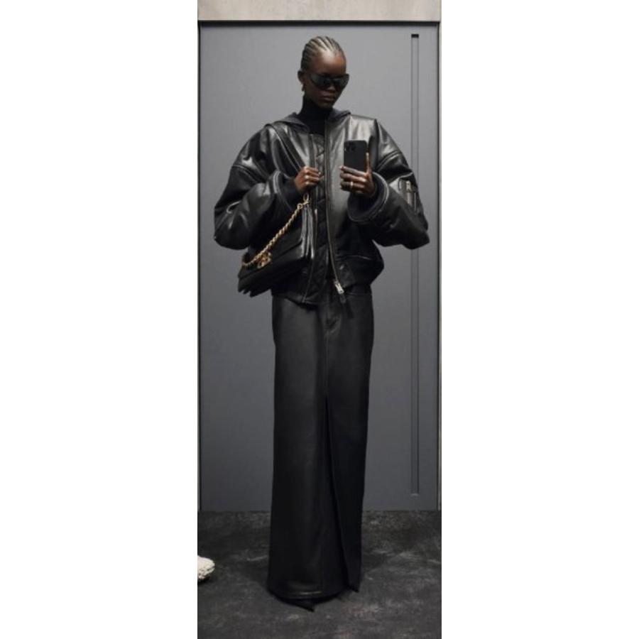 BALENCIAGA バレンシアガ レザーボンバージャケット MA-1 美品 XS