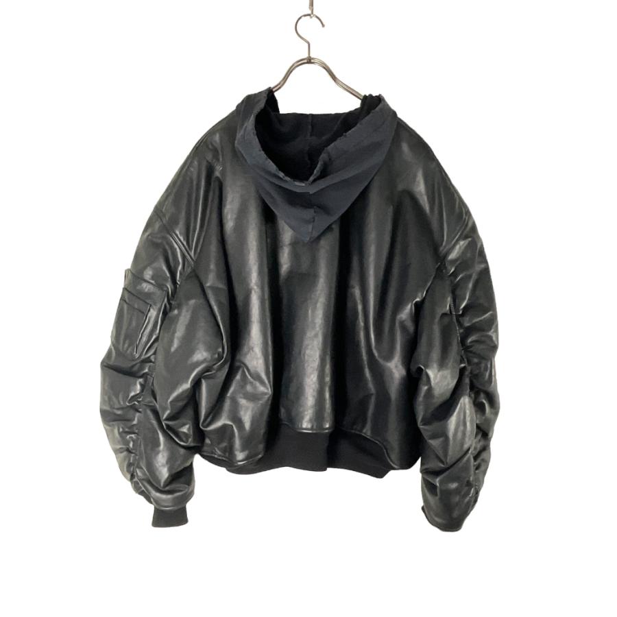BALENCIAGA バレンシアガ レザーボンバージャケット MA-1 美品 XS