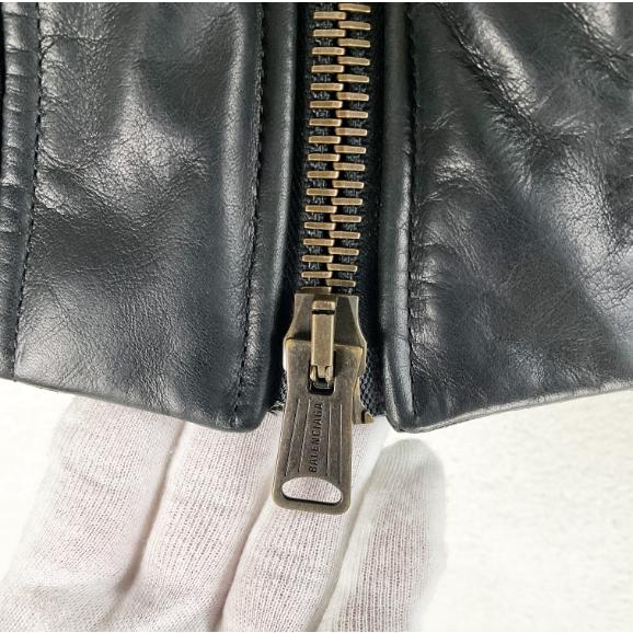 BALENCIAGA バレンシアガ レザーボンバージャケット MA-1 美品 XS